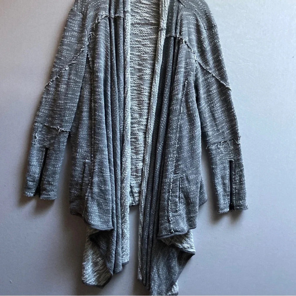 Free People In The Loop Waterfall Cardigan tweed Waterfall Cardigan Size S - Picture 3 of 12